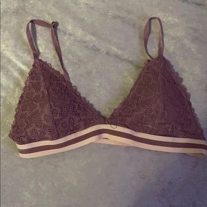 Purple lace bralette